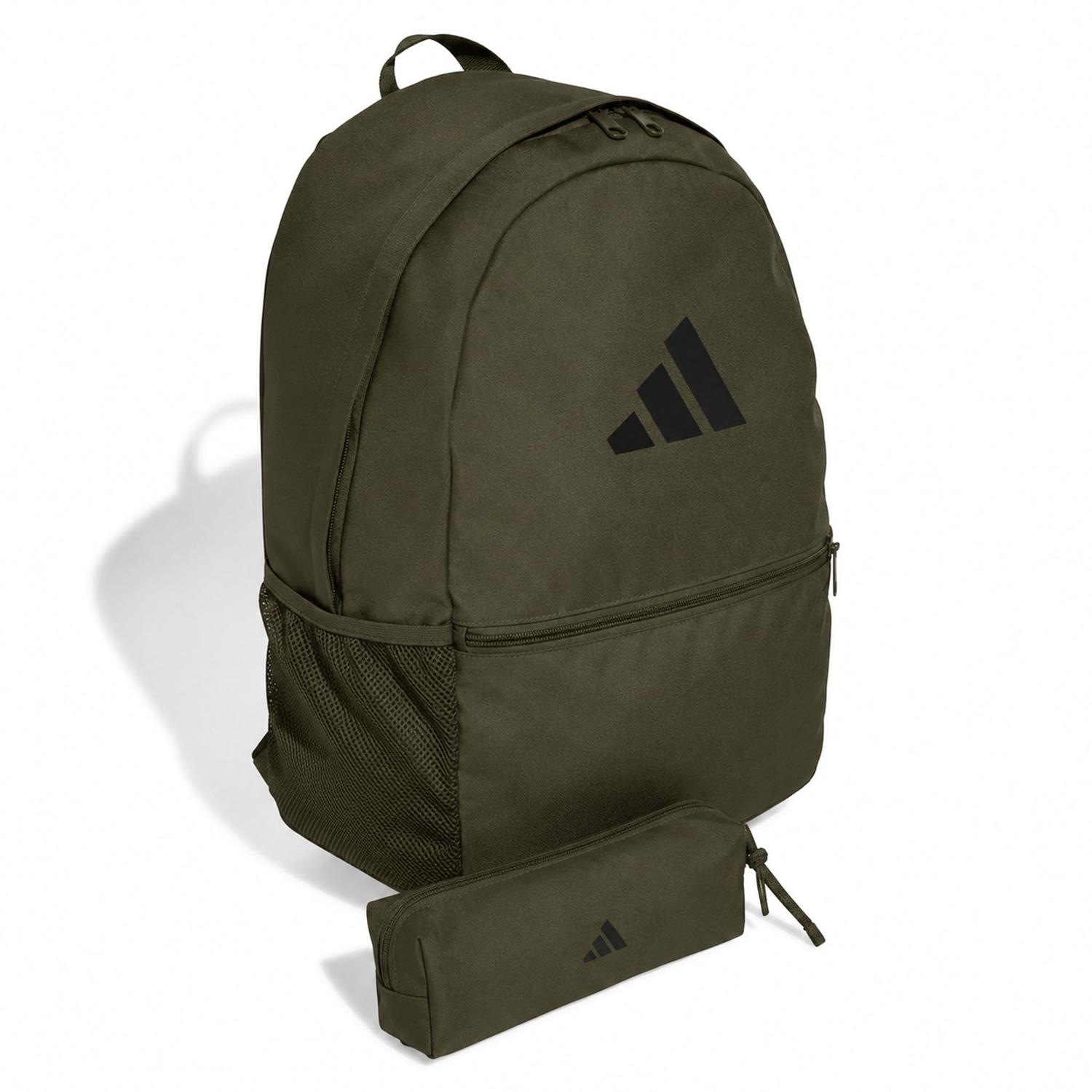 Mochila Unisex Adidas Classic 23 Olivo Escolar 23L — imagen 2