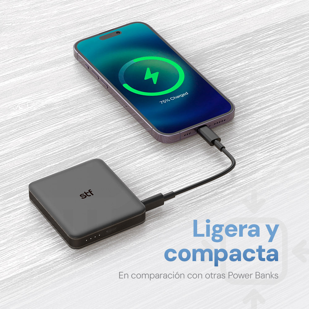 Batería STF Power Bank: 5000mAh, Carga Ultra Rápida, 20W — imagen 3