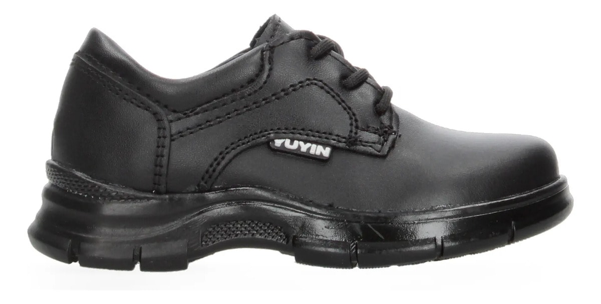 Zapato Yuyin Niño Cintas Escolar Negro Infantil T15-22 — imagen 9