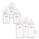 Combo 6 biberones Pigeon Vidrio 3 x 160ml y 3 x 240ml