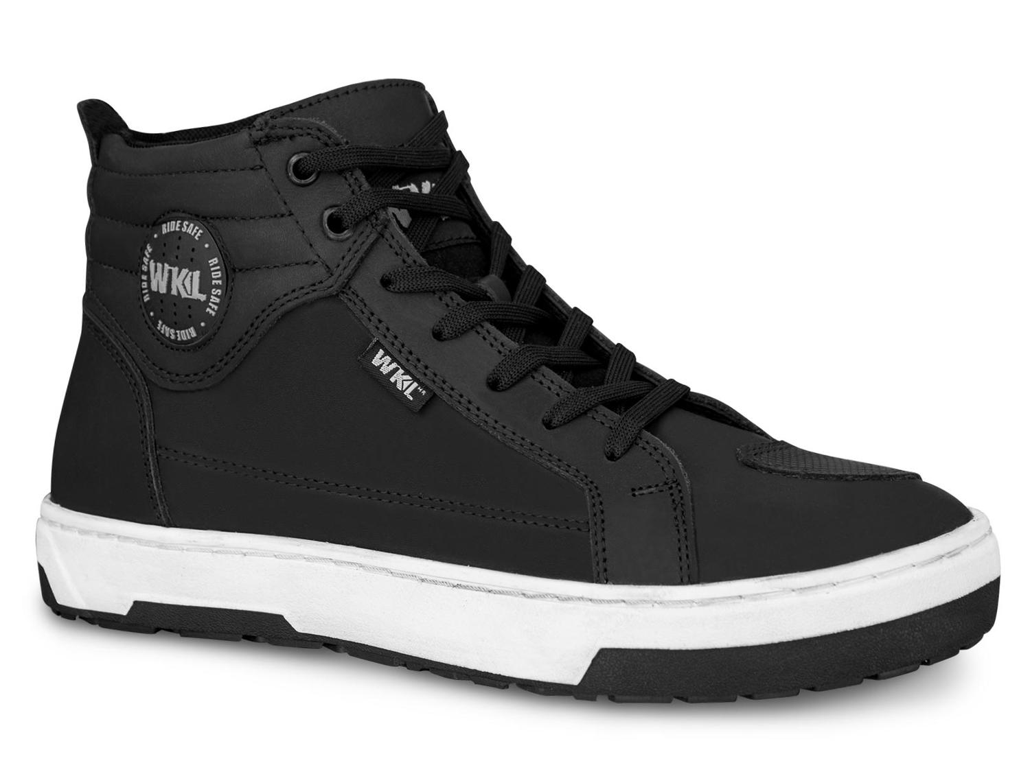 Botin tenis hombre motociclista biker bota WKL 80200 Negro — imagen 1
