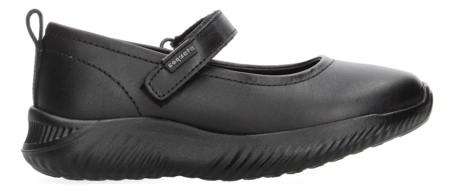 Zapato Escolar Niña Coqueta Negro Infantil T18-27 — imagen 2