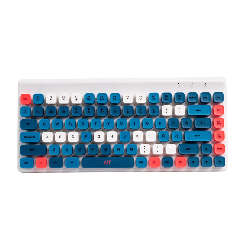 Kit Teclado + Mouse inalámbrico STF VIVA! para computadora Azul — imagen 4