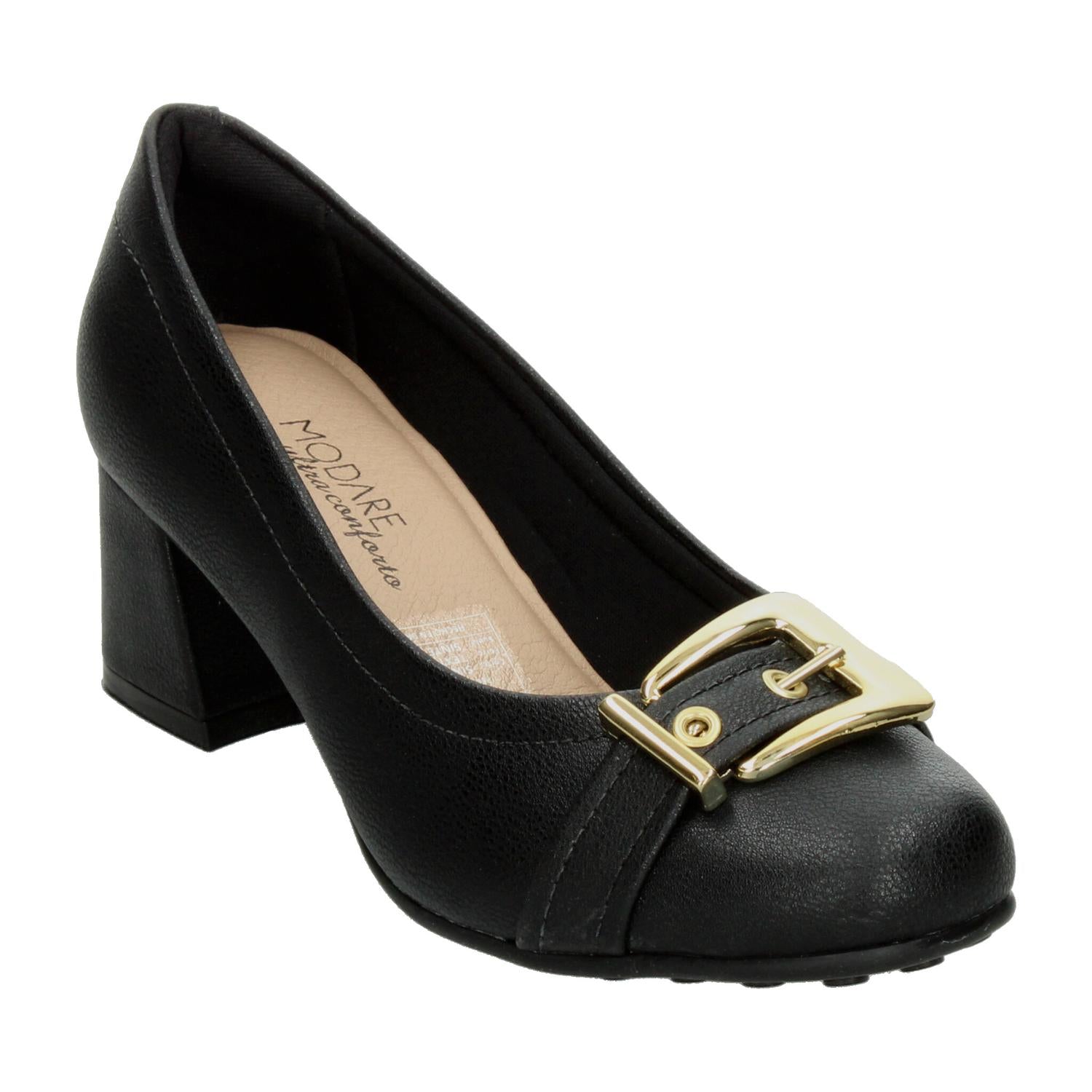 Zapato Modare Dama Negro Formal Confort Tacón Para Mujer — imagen 5