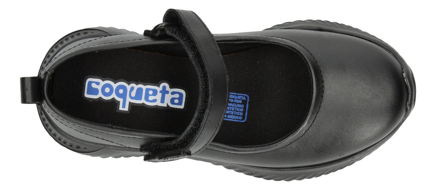 Zapato Escolar Niña Coqueta Negro Infantil T18-27 — imagen 8