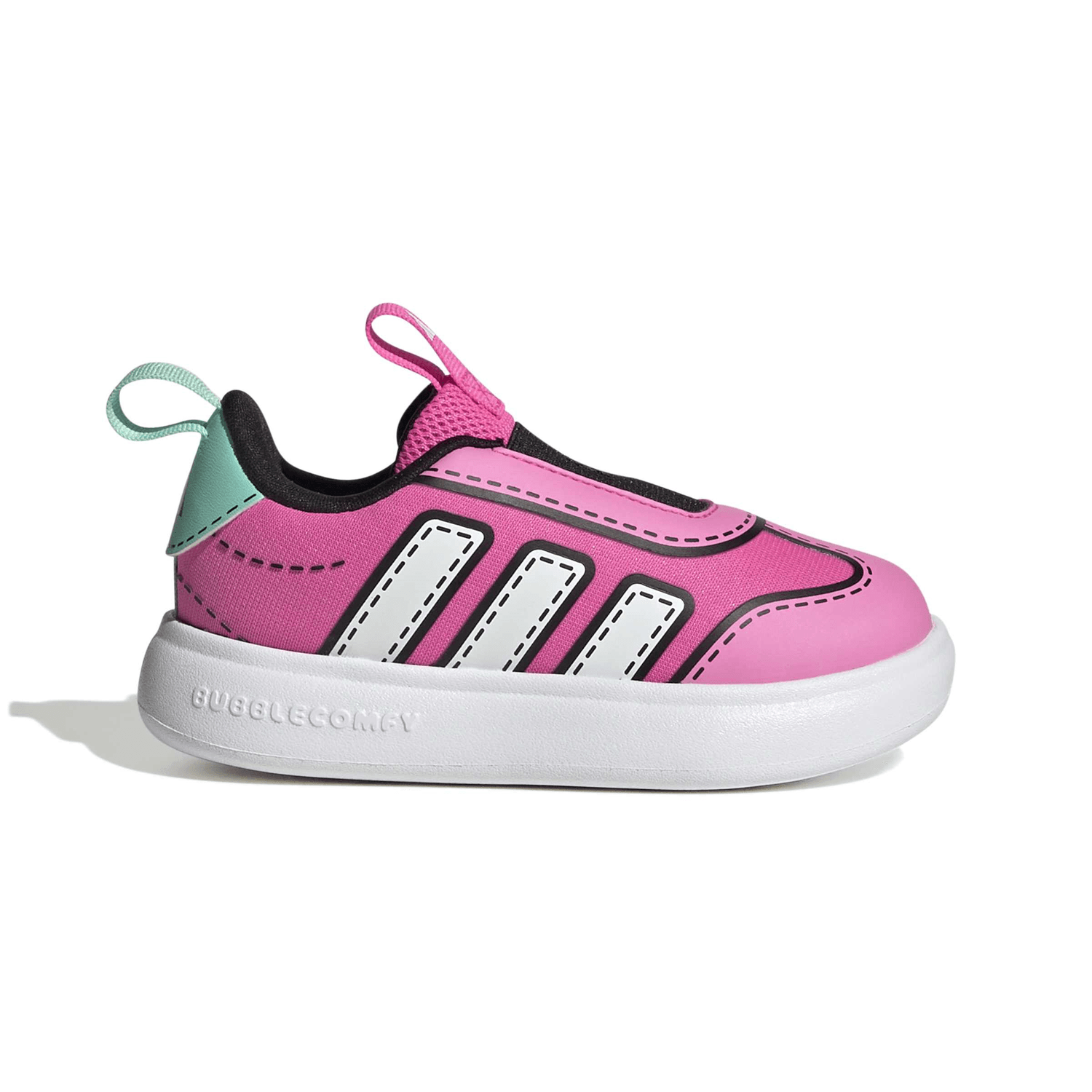 Tenis Adidas Bubblecomic Niña Casual Rosa Infantil T11-16 — imagen 1
