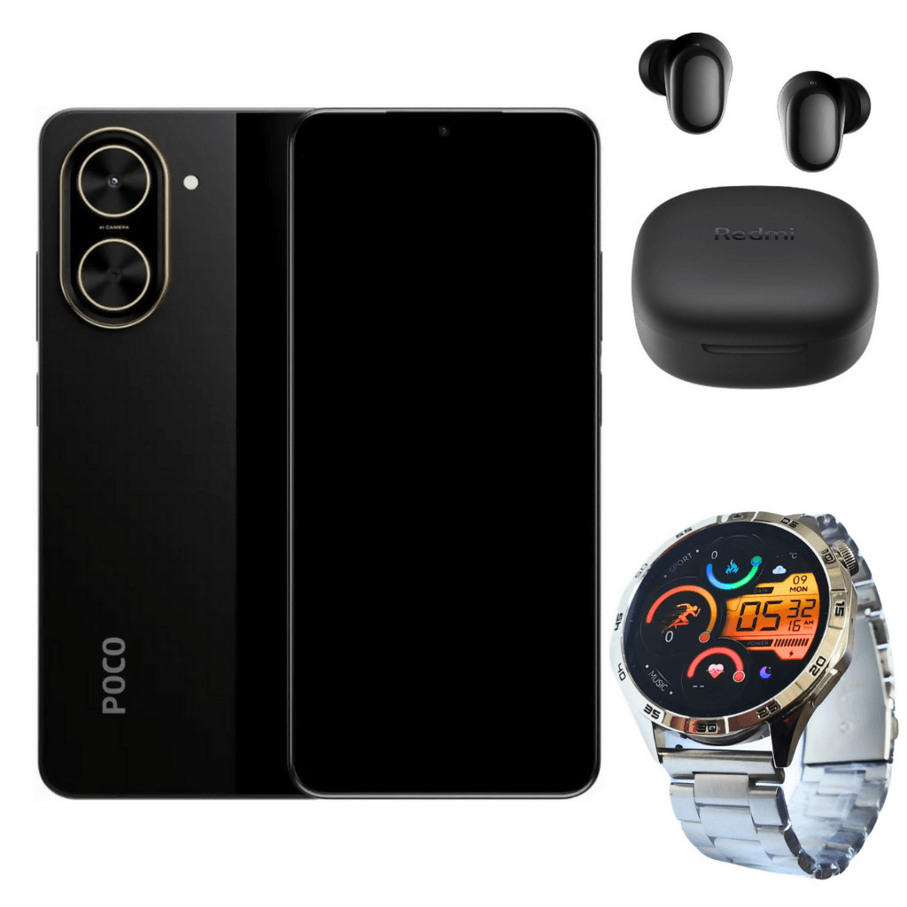 Xiaomi Poco C71 128gb Rom/4gb Ram + Buds 6 play + Smartwatch G-Tide Power — imagen 2