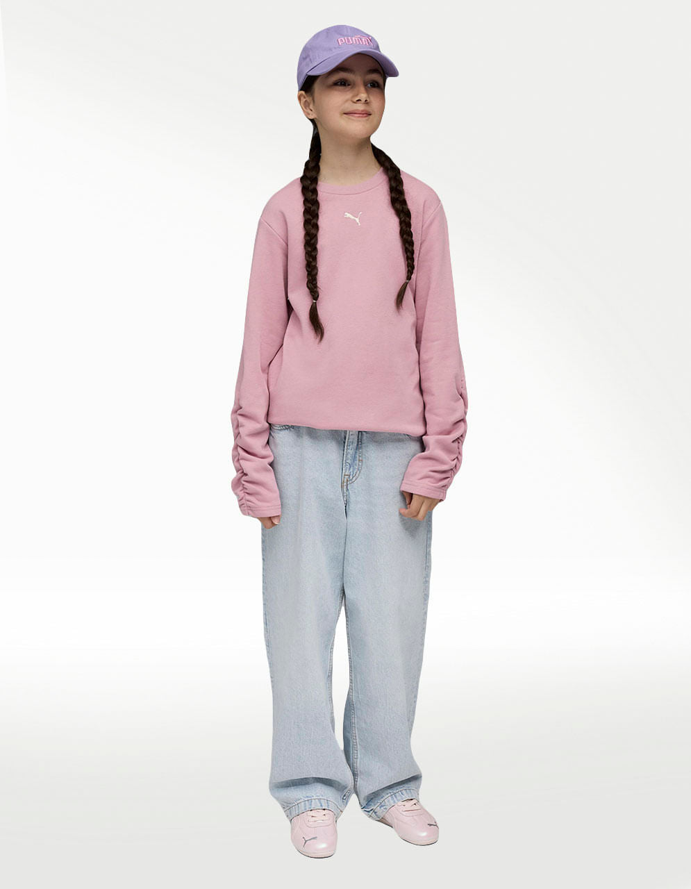 Sudadera Puma Bowtique Crew TR Rosa - Niña — imagen 4