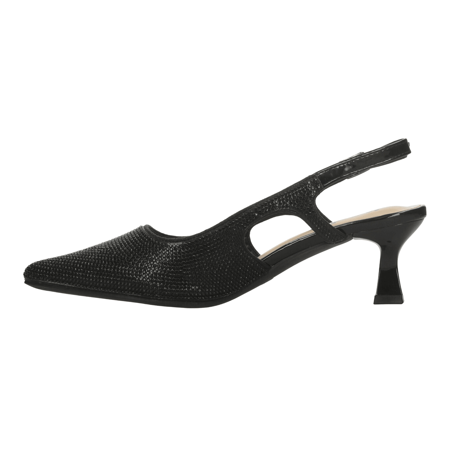 Zapatillas Berlin Dama Negro Fiesta Formal Slingback Mujer — imagen 6