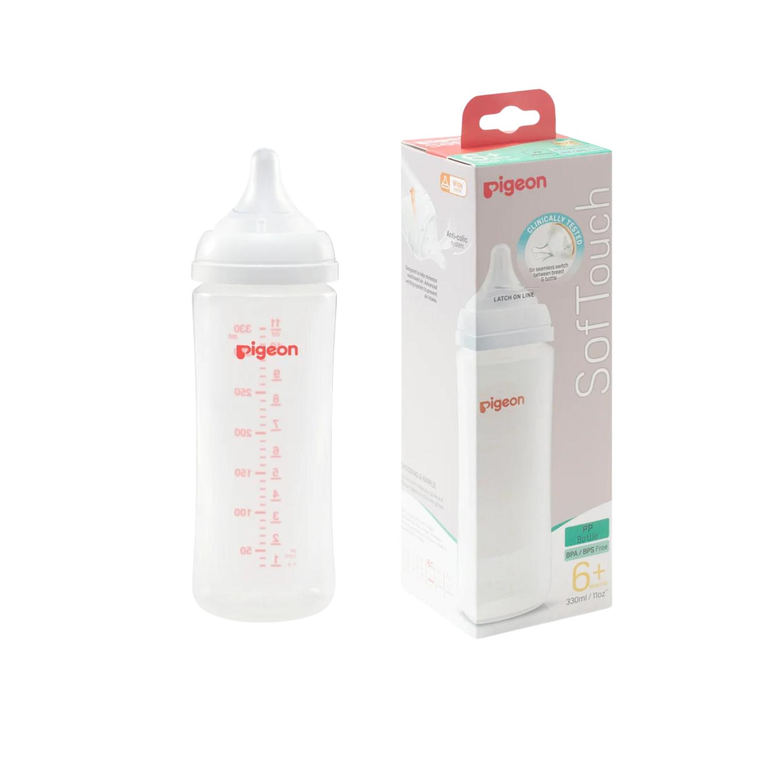 Pack 6 Biberones Pigeon Softouch 2x160ml / 2x240ml / 2x330ml — imagen 8