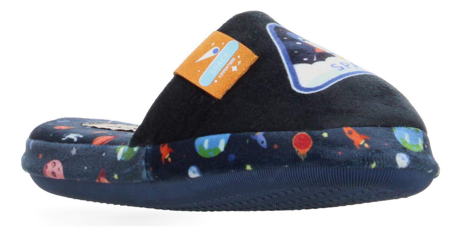 Pantuflas Wafiq Niño Afelpada Azul Marino Infantil T16-21 — imagen 2