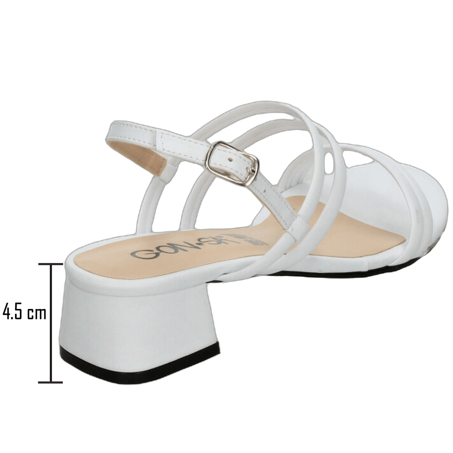 Sandalias Dama Gonsa Blanco Casual Mujer — imagen 4