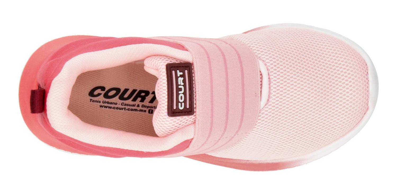 Tenis Court Niña Casual Rosa Infantil T18-22 — imagen 8