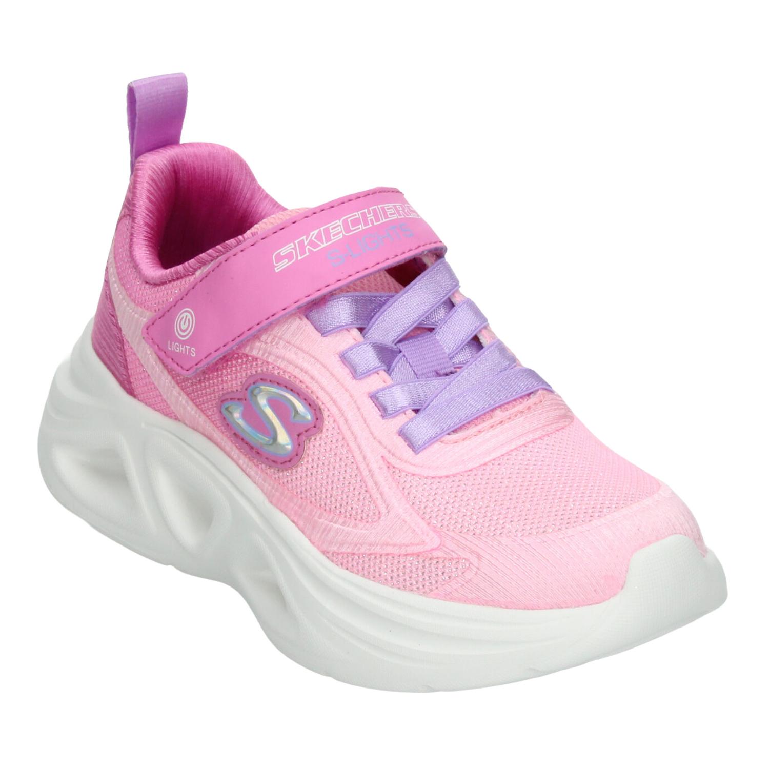 Tenis Skechers Niña Deportivo Luz Led Rosa Infantil T17-22 — imagen 4