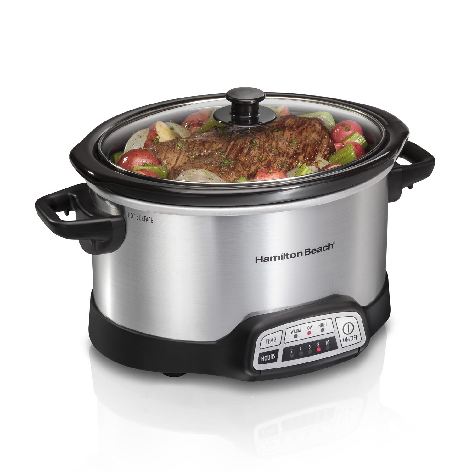 OLLA COCCION LENTA HAMILTON BEACH 33443 PROGRAMABLE 3.78L — imagen 1