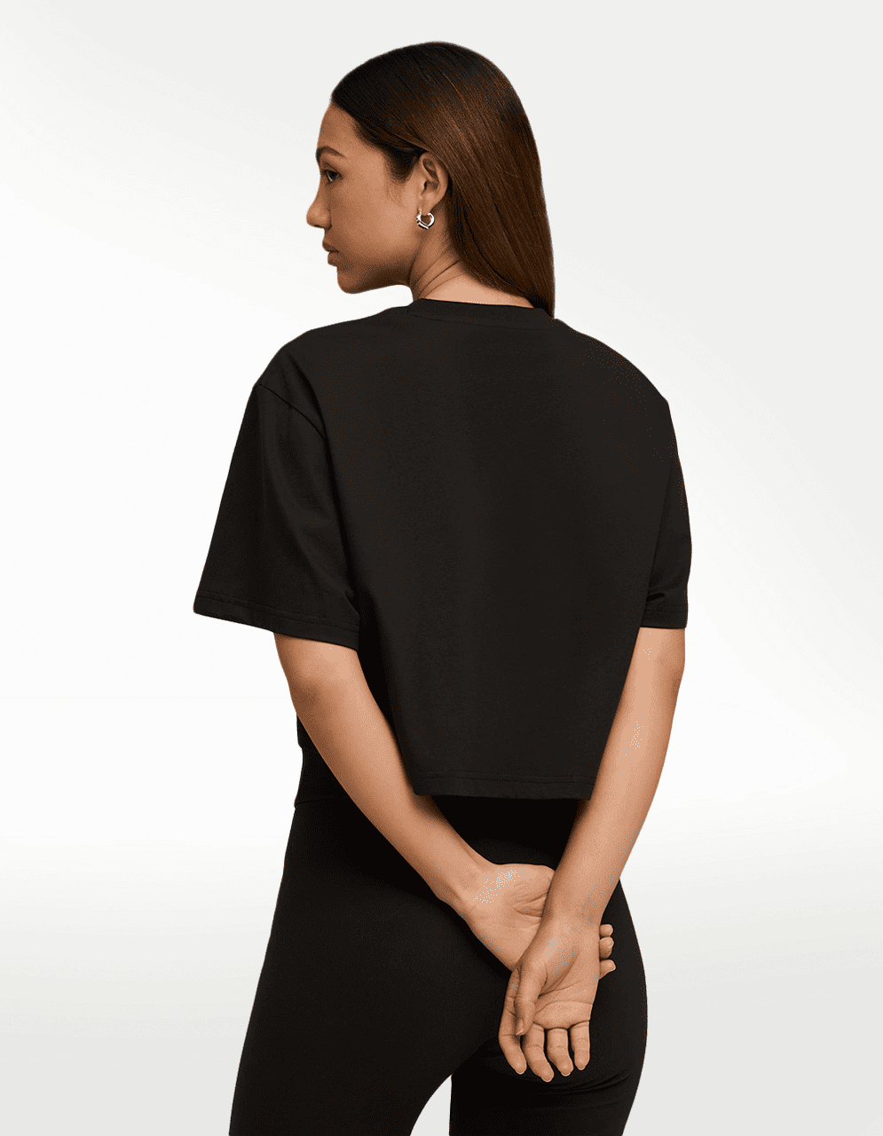 Playera Puma X Rosé Relaxed Negro - Mujer — imagen 5
