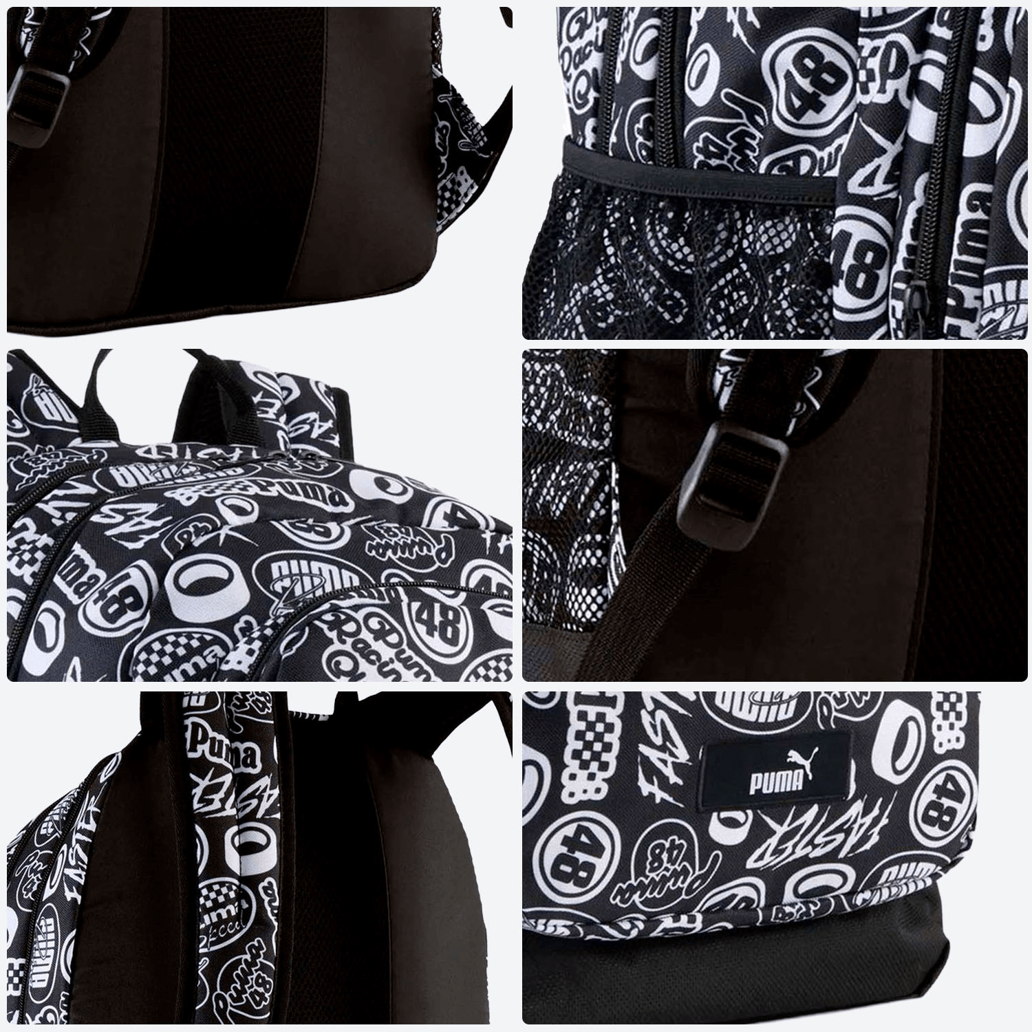 Mochila PUMA Academy Escolar Unisex Negro — imagen 4