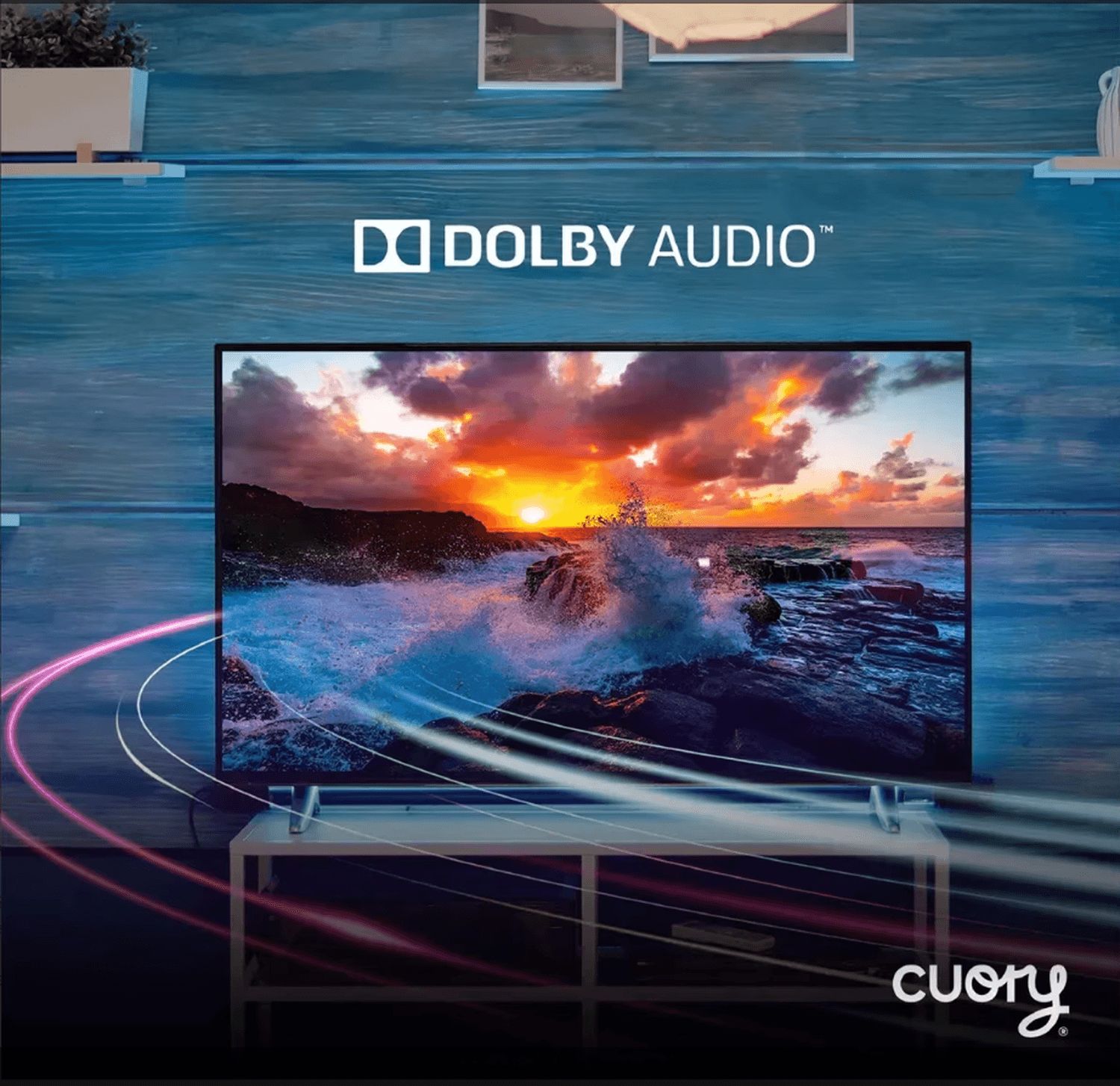Pantalla Cuory 32" HD Android TV 12 WiFi HDMI 2x5W — imagen 2