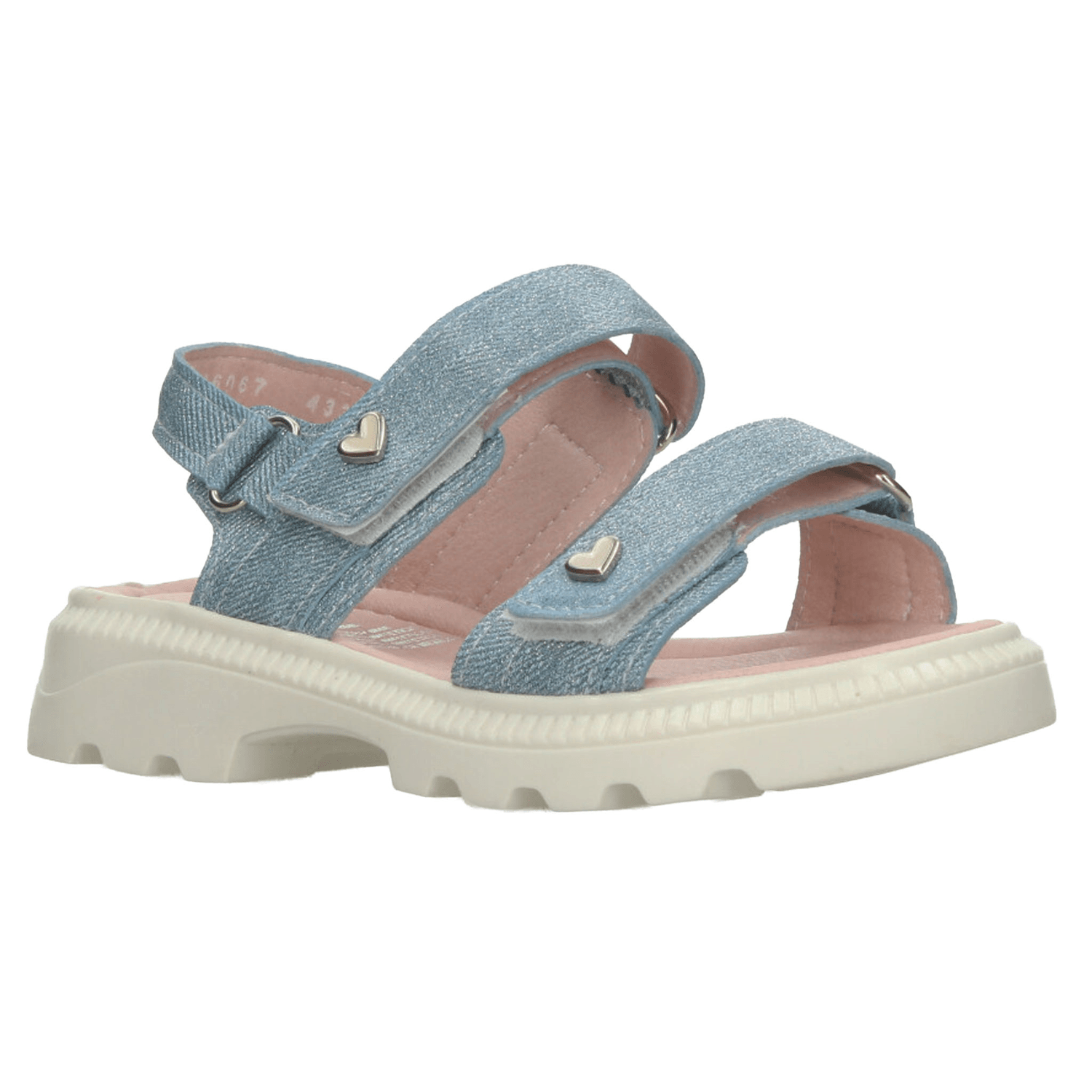 Sandalias Yuyin Niña Casual Azul Mezclilla Infantil T22-26 — imagen 2