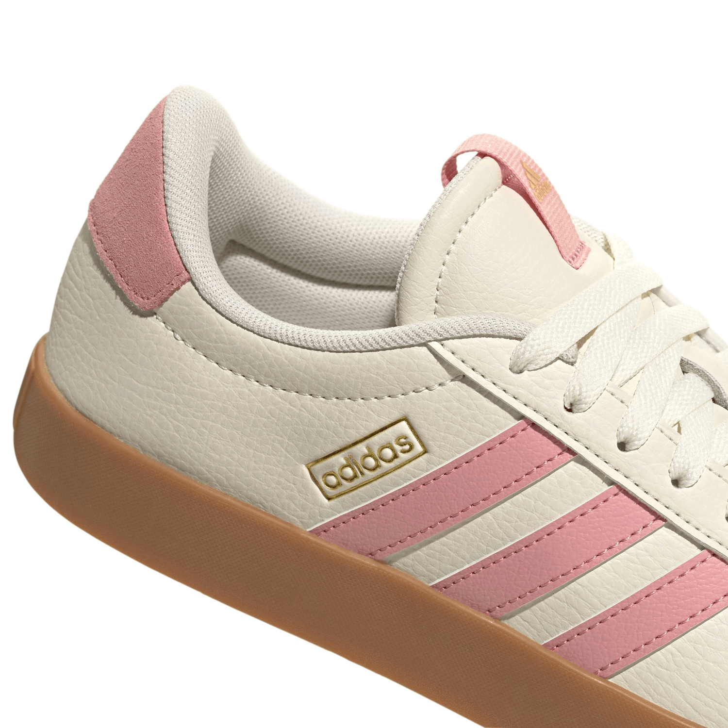 Tenis Adidas VL Court 3.0 Dama Casual Cintas Off White Mujer — imagen 6