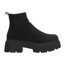 Botín Perugia Dama Casual Plataforma Slip On Negro Mujer