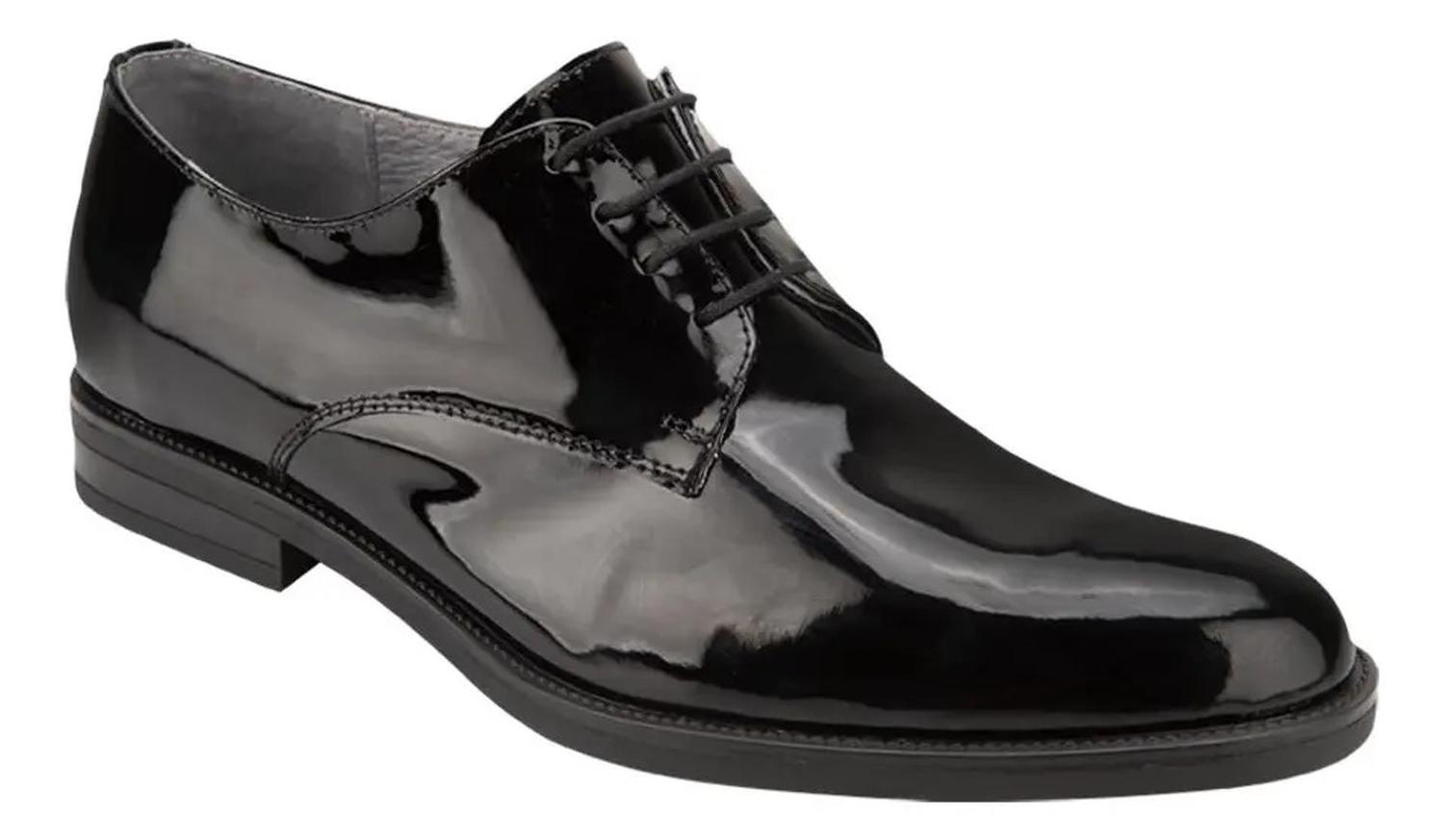 Zapato Caballero Schatz Vestir Charol 1054332 — imagen 2