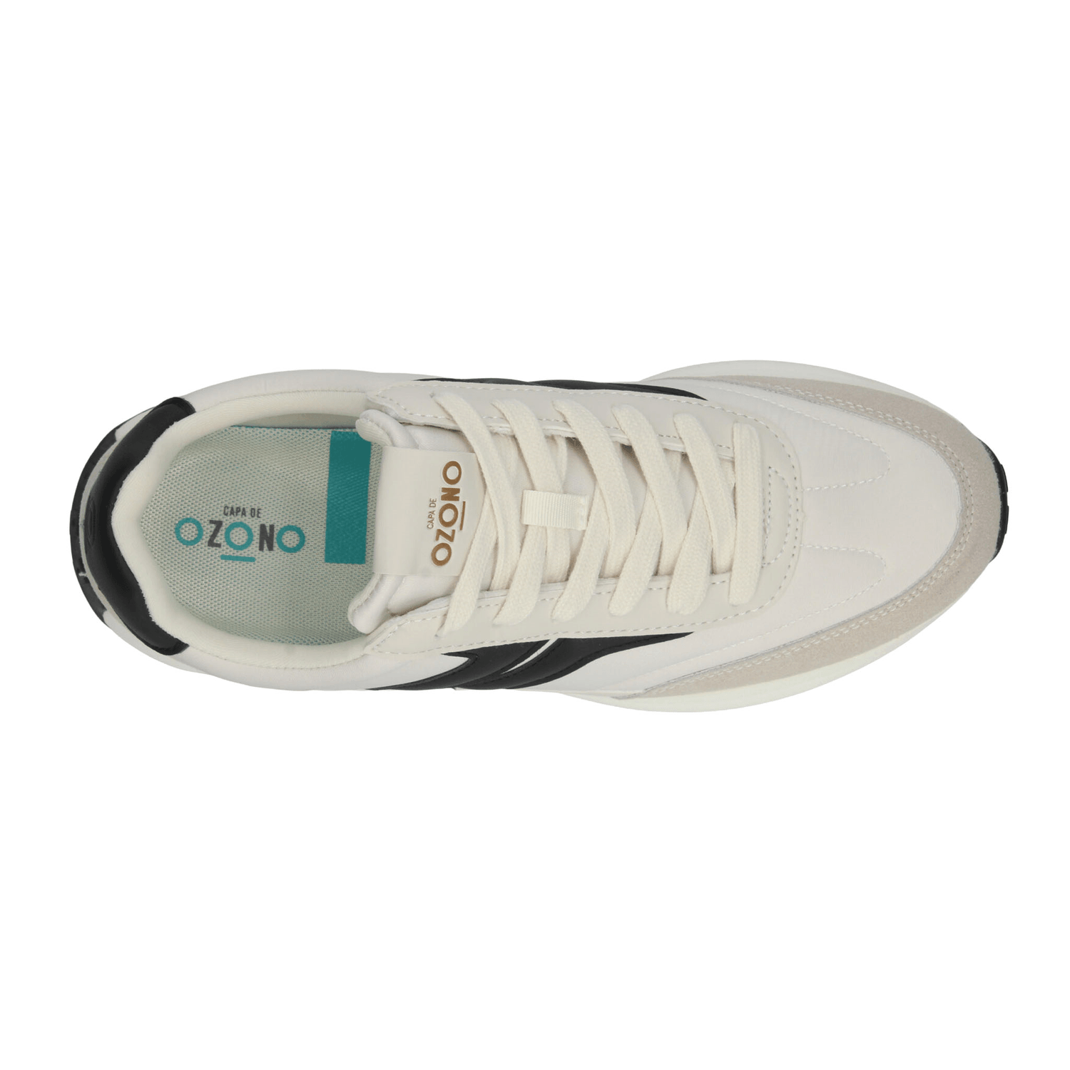 Tenis Ozono Hombre Casual Cintas Cómodo Blanco Caballero — imagen 8