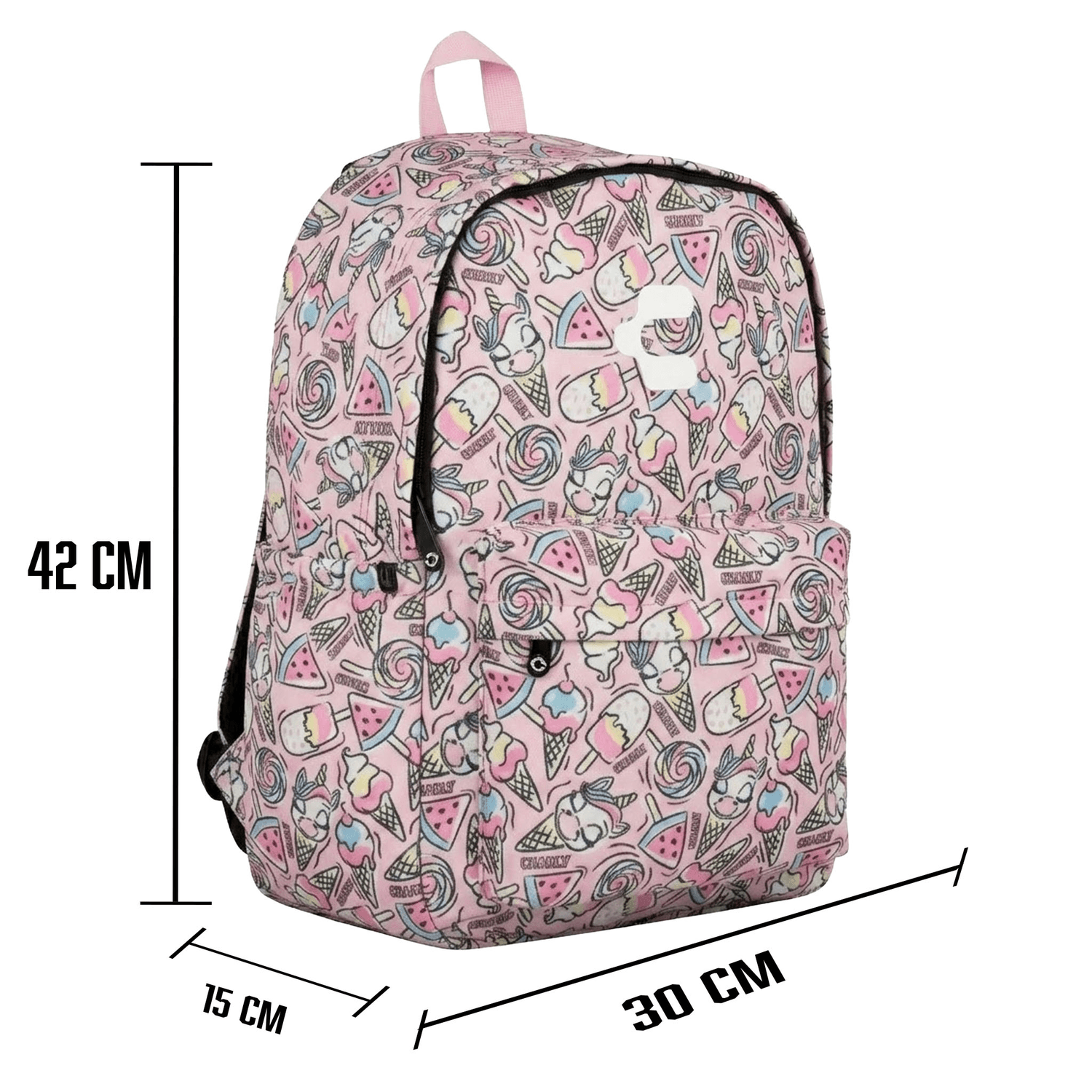 Set de Mochila Charly Unicornio Niña Rosa Escolar Lonchera Infantil — imagen 6