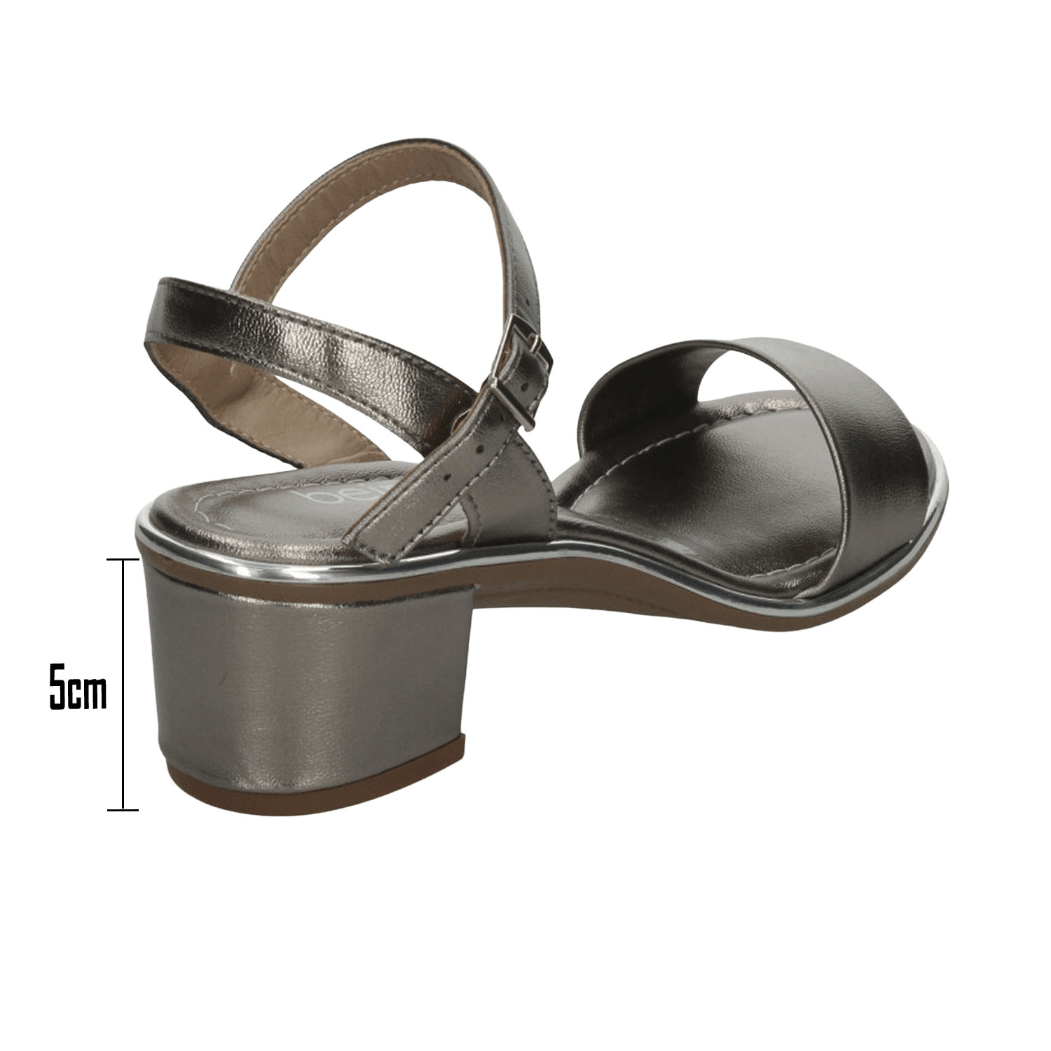 Sandalias Beira Rio Dama Fiesta Plateada Mujer — imagen 4
