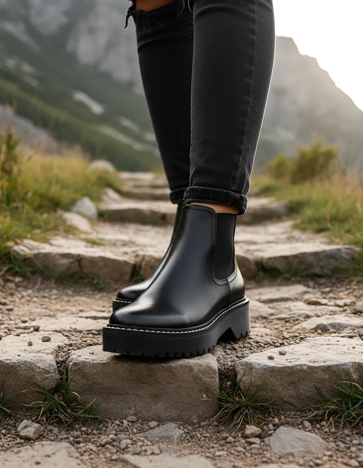 Bota Chelsea Goodyear Sintético Bajo Para Mujer — imagen 1