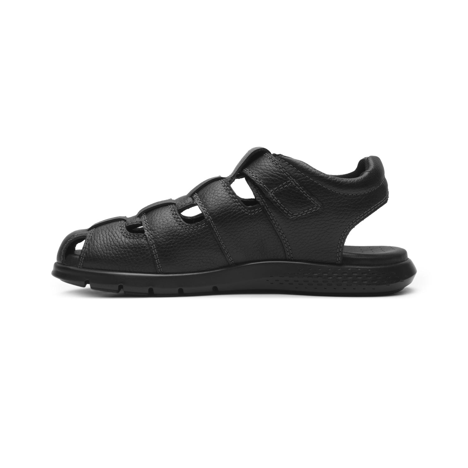 Sandalias Flexi Hombre Casual Cerrada Cómoda Negro Caballero — imagen 4