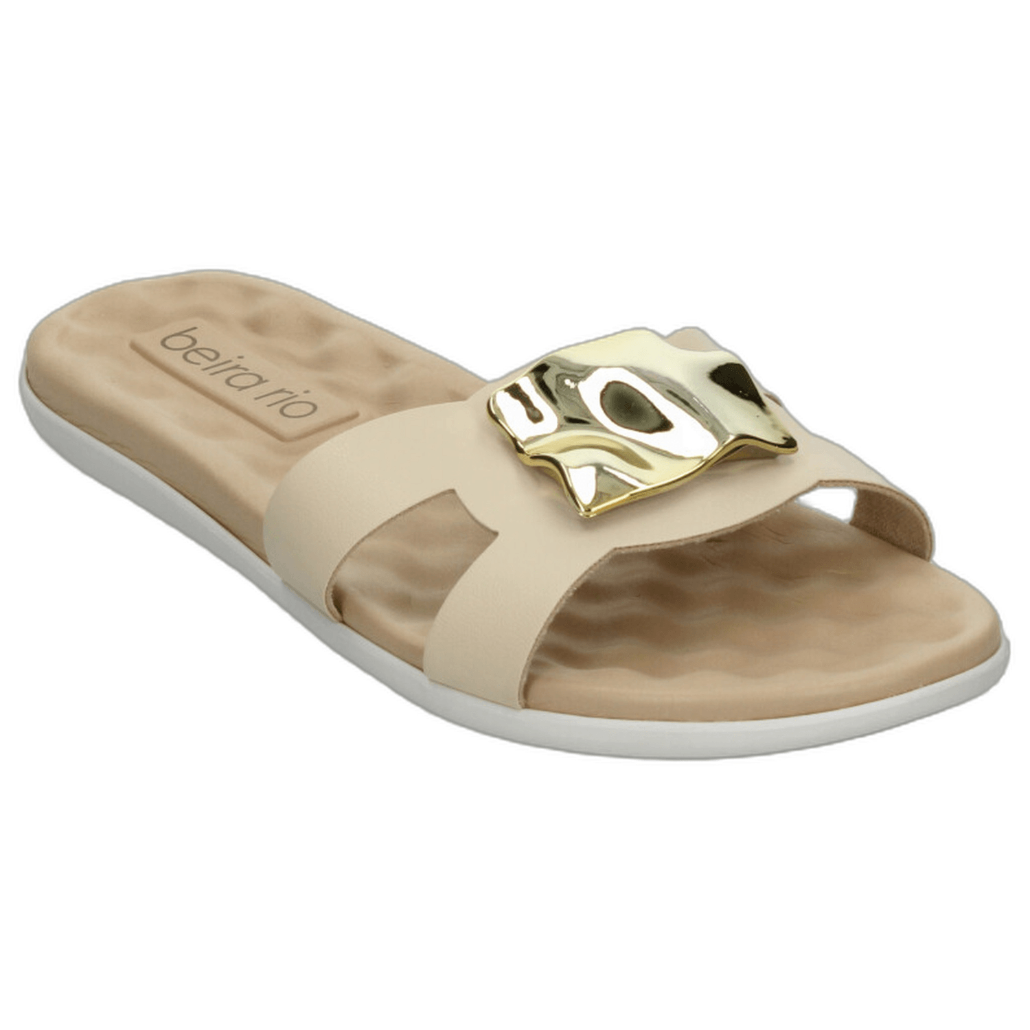 Sandalias Beira Rio Dama Casual Crema Mujer — imagen 4