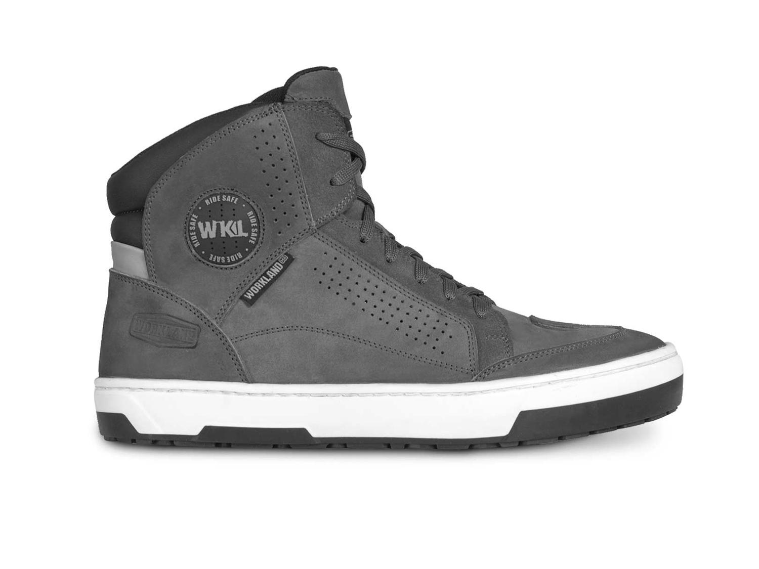 Botin tenis hombre motociclista biker bota WKL 80202 Gris — imagen 3