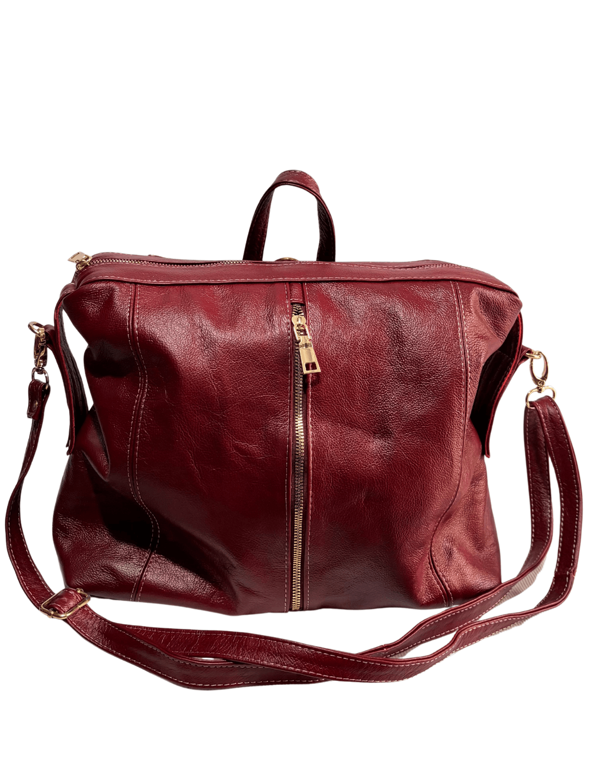 Mochila De Piel Legitima 100% Original 3 En 1 Juvenil Convertible Jf1 — imagen 19
