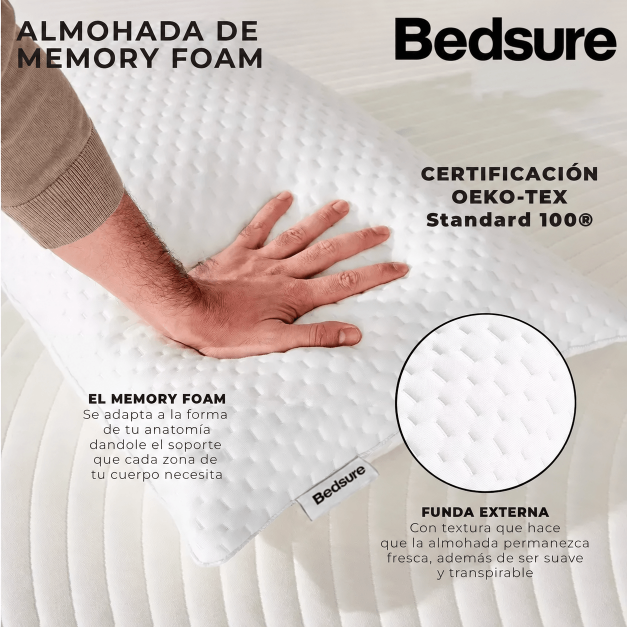 Almohada Memory Foam — imagen 3