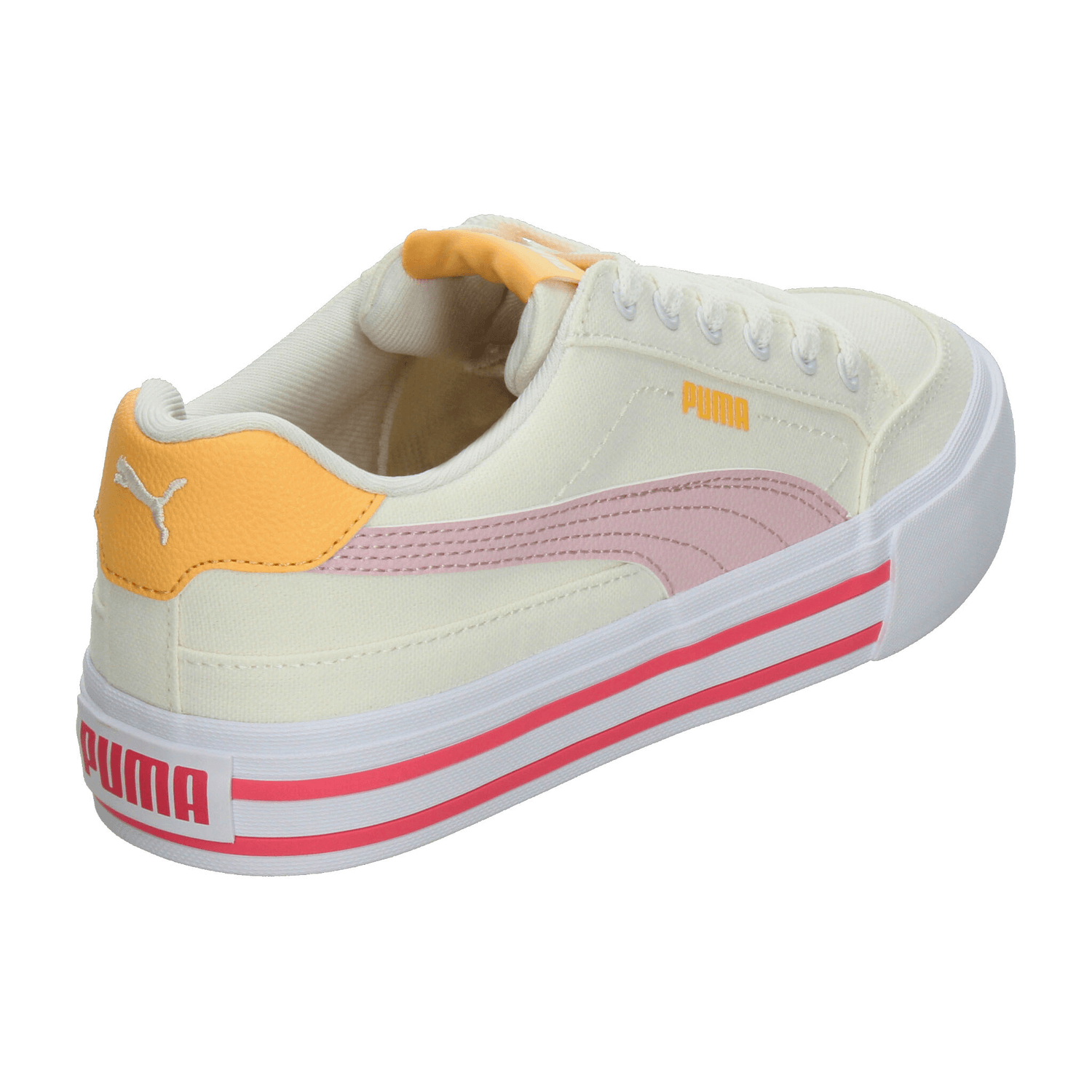 Tenis Puma Court Classic Niña Casual Crema Infantil T22-25 — imagen 3