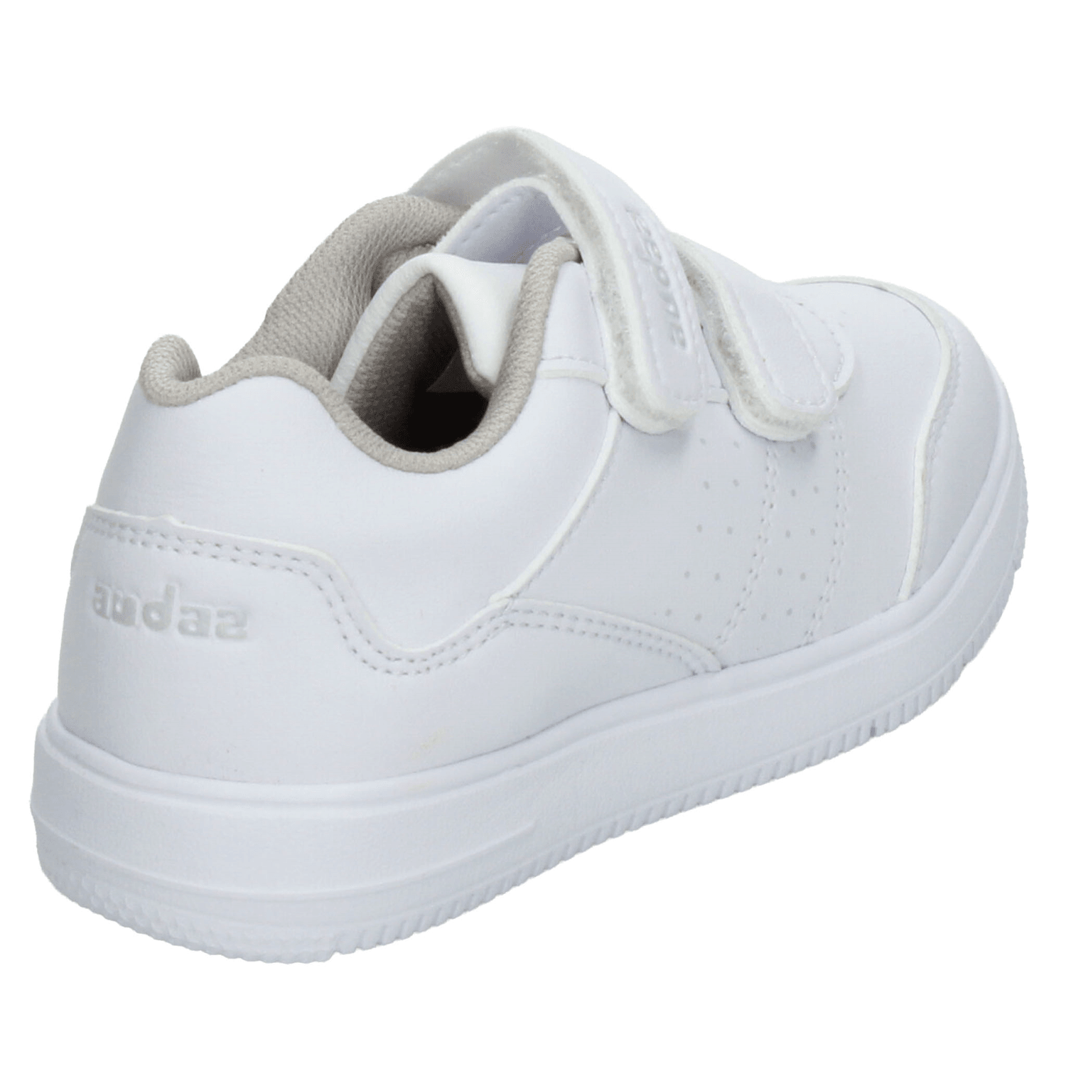 Tenis Coqueta Niño Escolar Cintas Adhesivas Blanco Infantil T17-21 — imagen 3