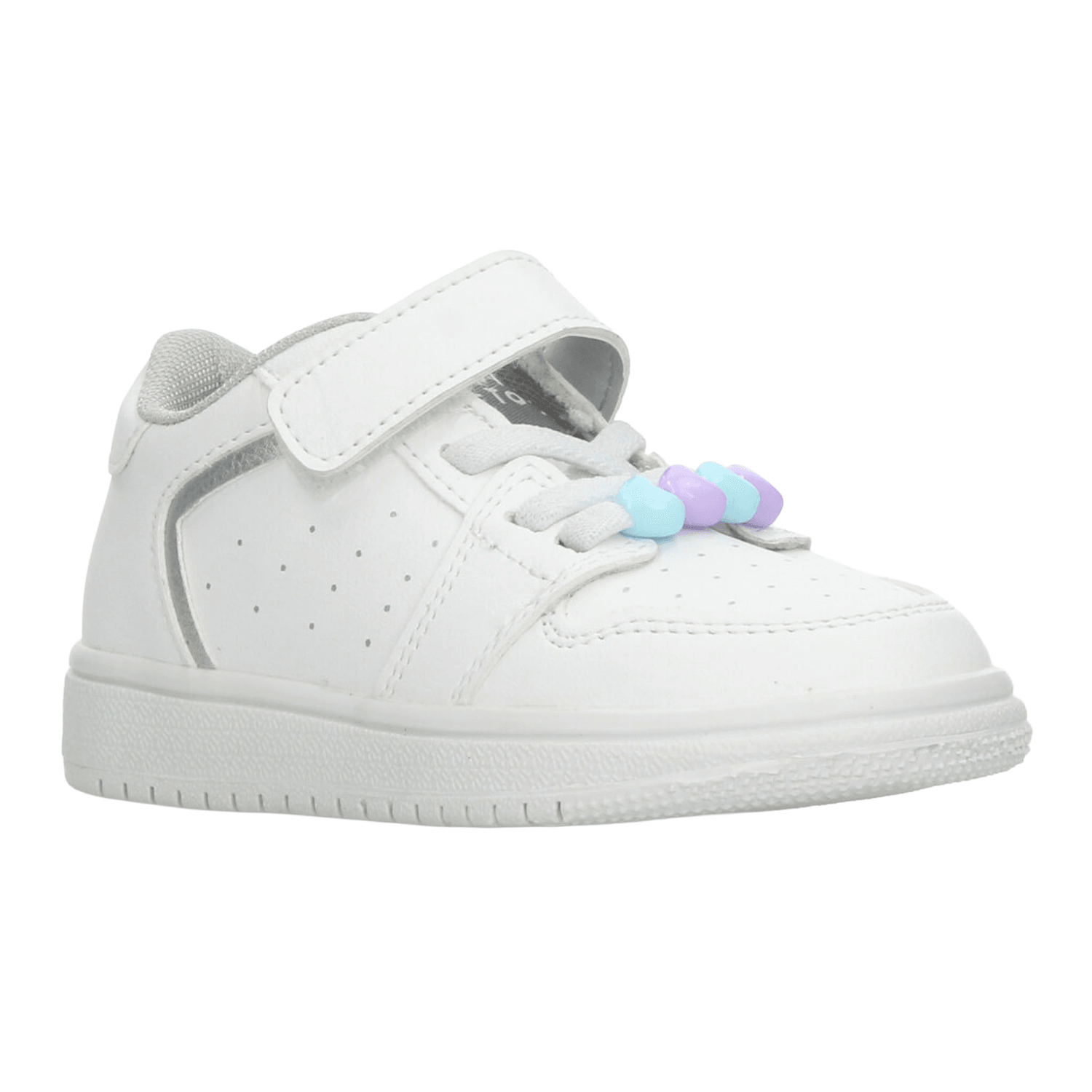 Tenis Vavito Niña Cinta Adhesiva Escolar Blanco Infantil T15-18 — imagen 2