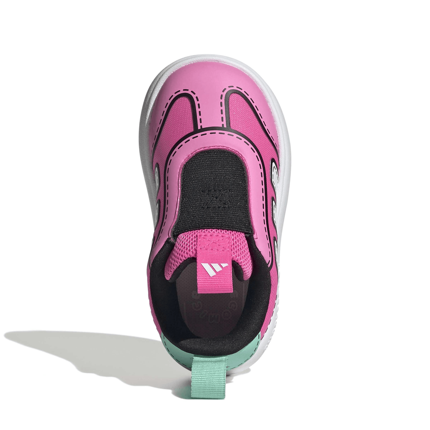 Tenis Adidas Bubblecomic Niña Rosa Casual Infantil T11-16 — imagen 8