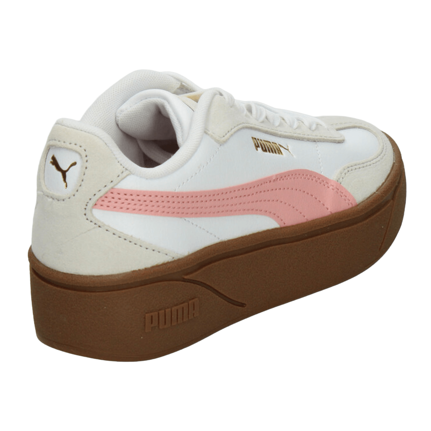 Tenis Dama Puma Club II Blanco Rosa Casual Mujer — imagen 5