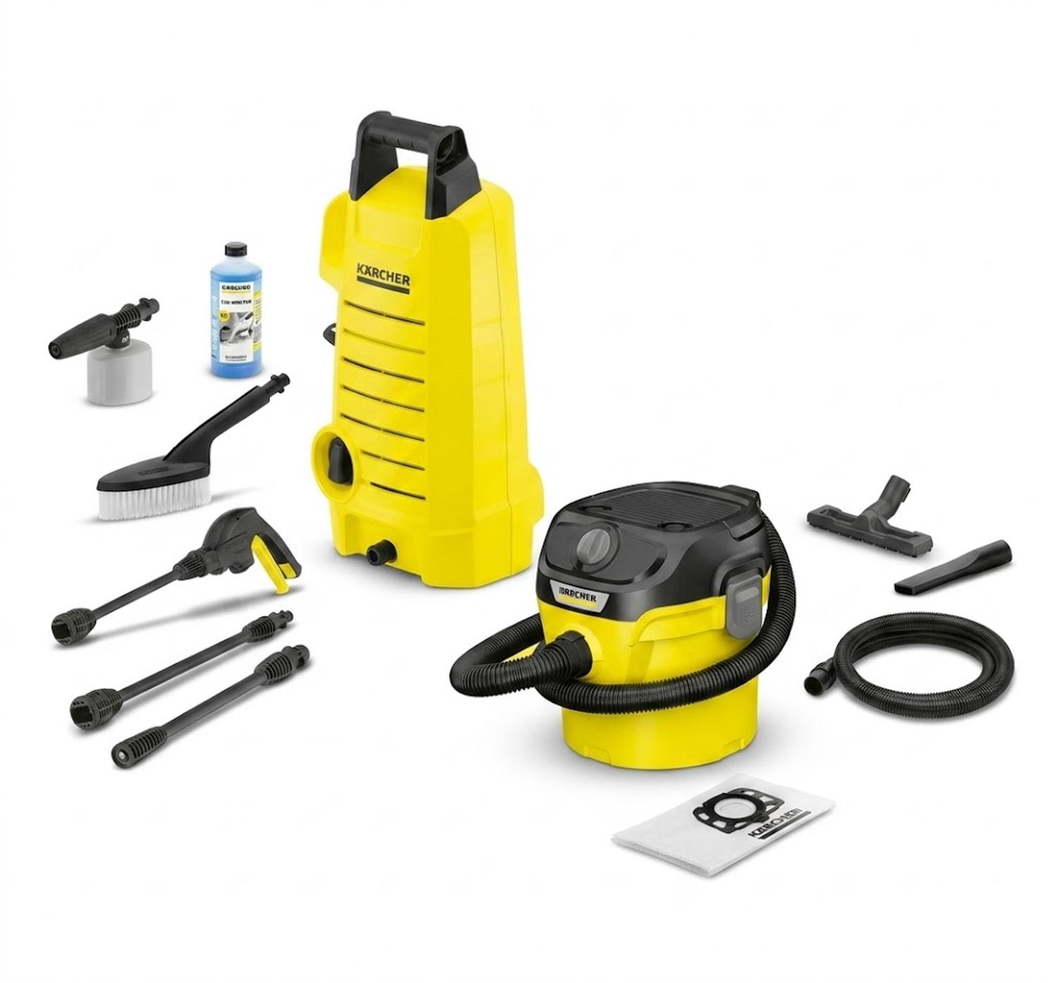 Hidrolavadora Kärcher K1CAR 1650 PSI con Aspiradora KWD1 — imagen 1