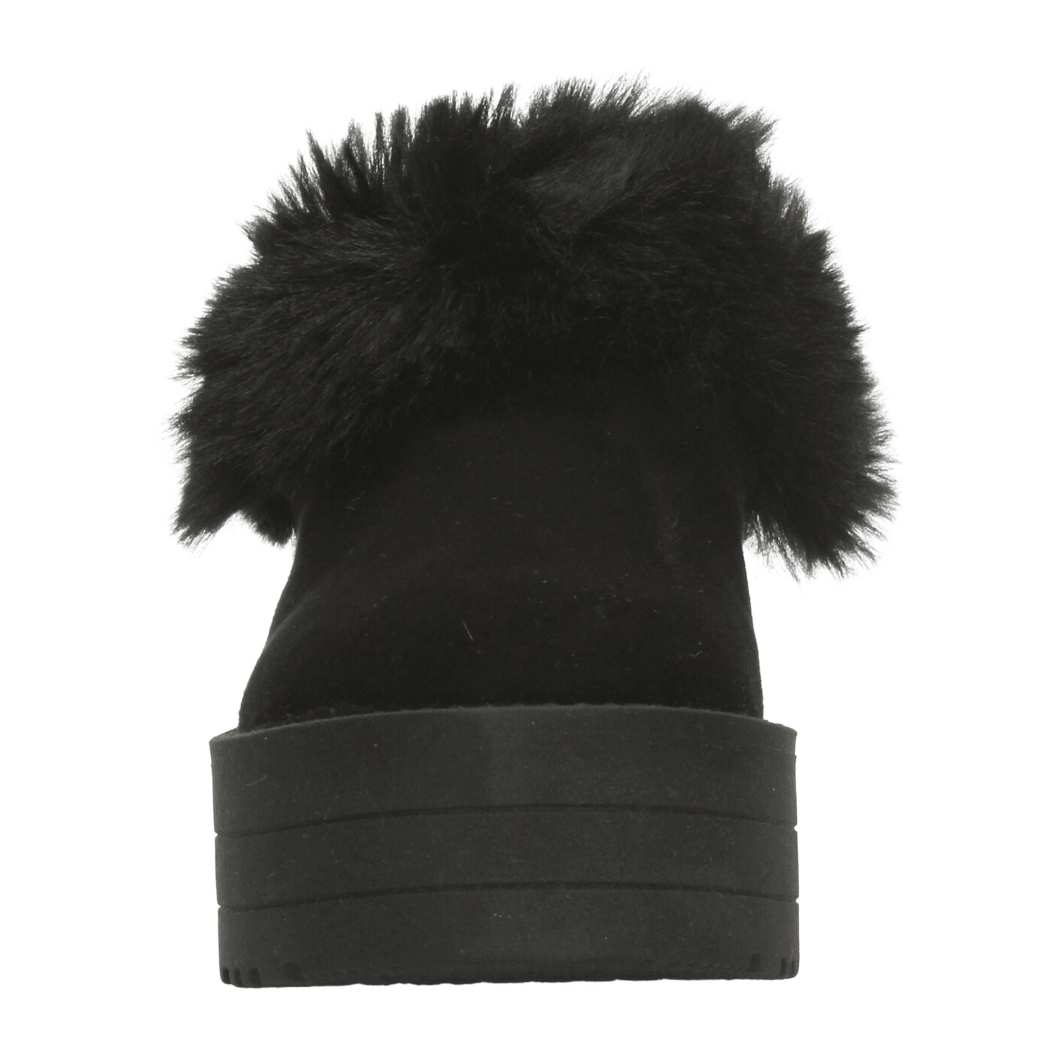 Zueco Rojo Cereza Dama Pantufla Plataforma Casual Negro Mujer — imagen 6