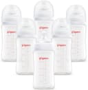 Pack 6 Biberones Pigeon Softouch 240ml/8oz Anticolicos 3m+