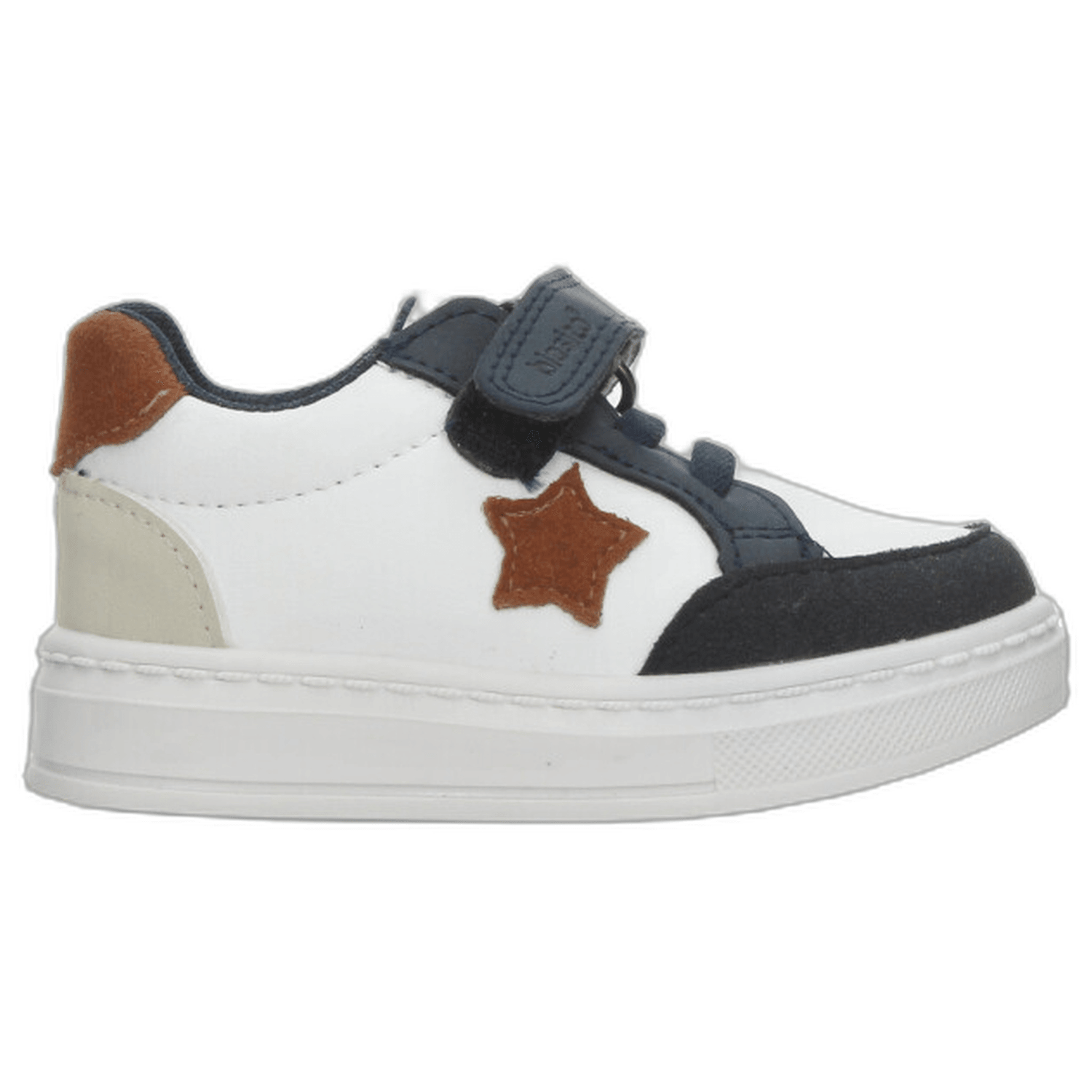 Tenis Blasito Niño Casual Blanco Azul Infantil T15-18 — imagen 1