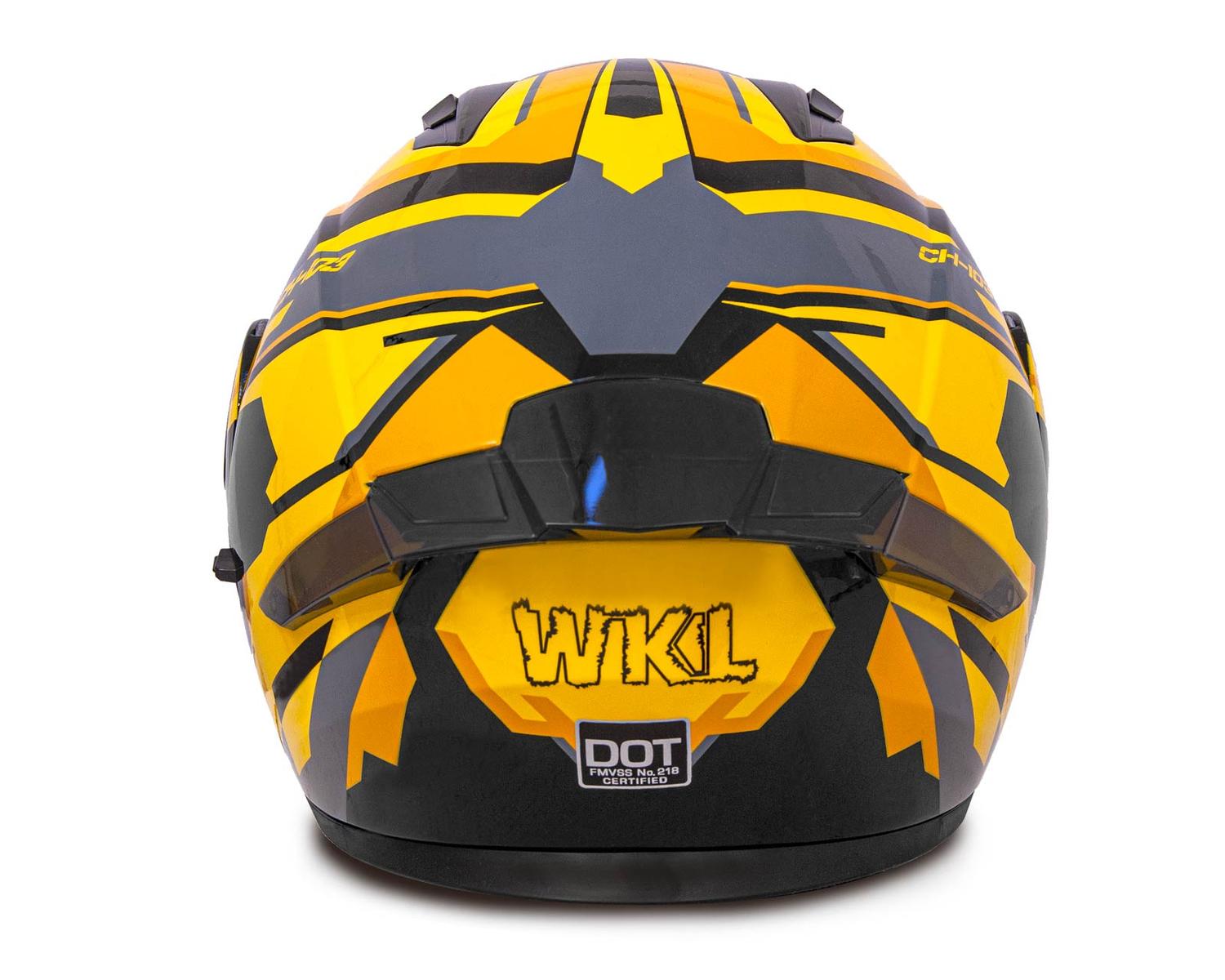 Casco WKL Motocicleta Dot Abatible CH-103 FINISH-AMARILO — imagen 6