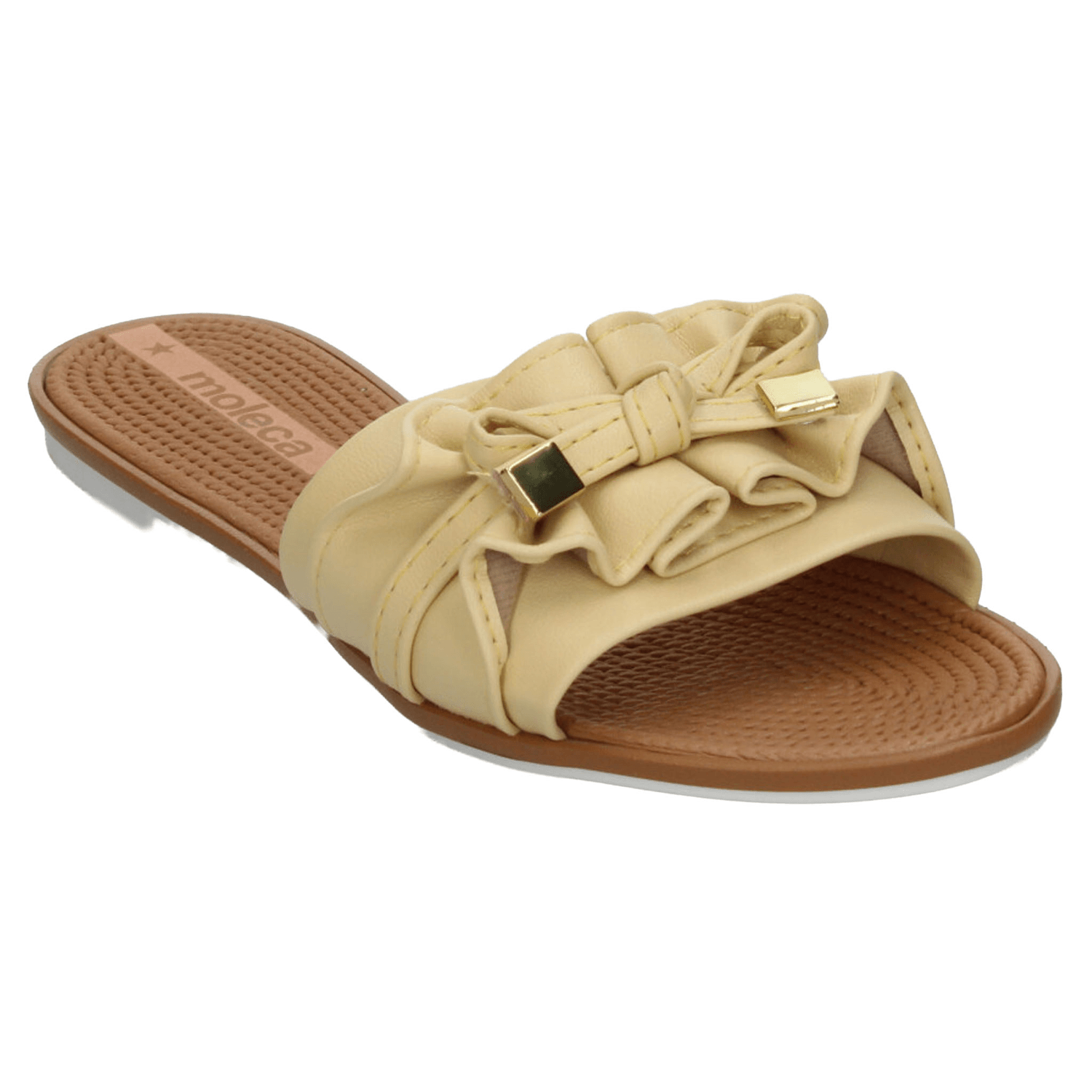 Sandalias Moleca Dama Amarillo Casual Para Mujer — imagen 5