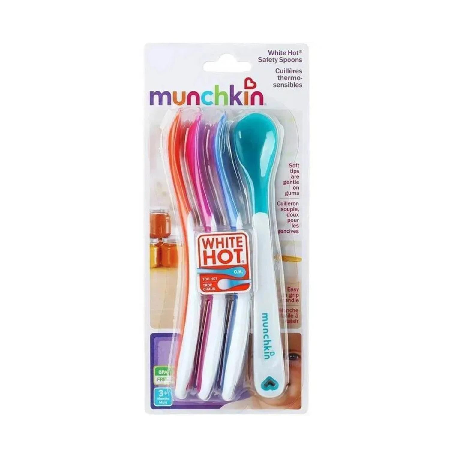Munchkin White Hot - Cucharas De Seguridad Para Bebés, Color — imagen 6