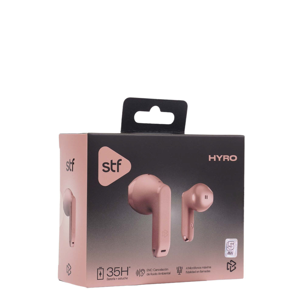 Audífonos Inalámbricos Tws HYRO STF 36hrs Uso ENC Rosa — imagen 10