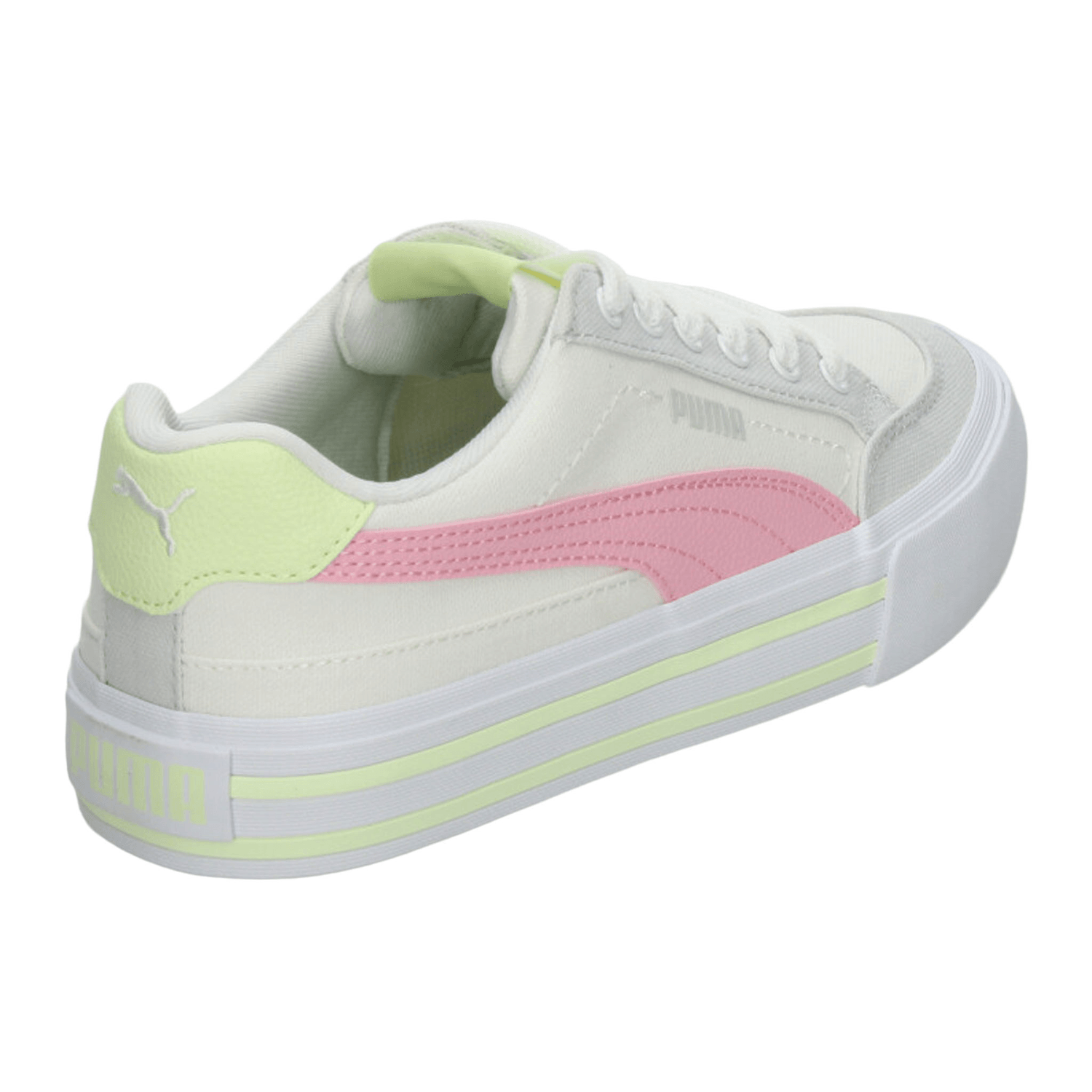 Tenis Puma Court Classic Niña Casual Off White Infantil T22-26 — imagen 3