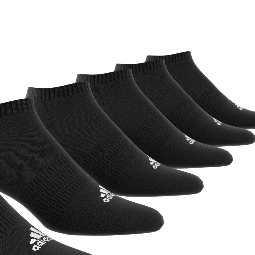 Calcetas Adidas Dama Acolchados 6 Pares Tobillo Negro Mujer — imagen 7